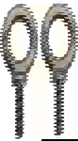 Fixed Lifting Eye Bolt: With Shoulder, 9,000 lb Capacity, 1-8 Thread, Grade C-1035 Forged Steel